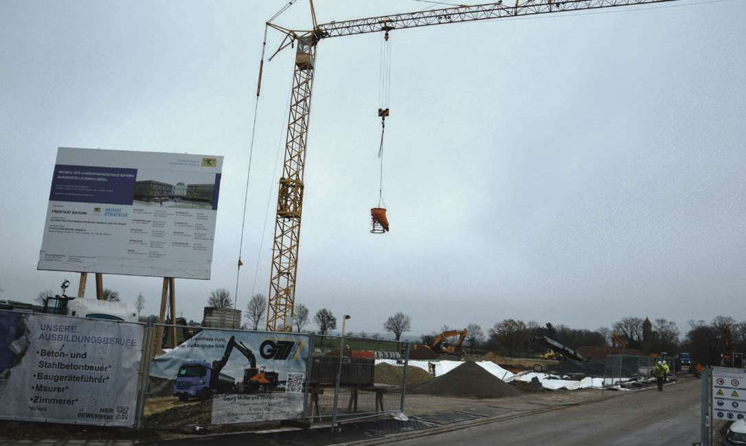 Die größte Baustelle aller Zeiten in Dinkelsbühl wurde mit dem Bau der Landesfinanzschule gestartet.