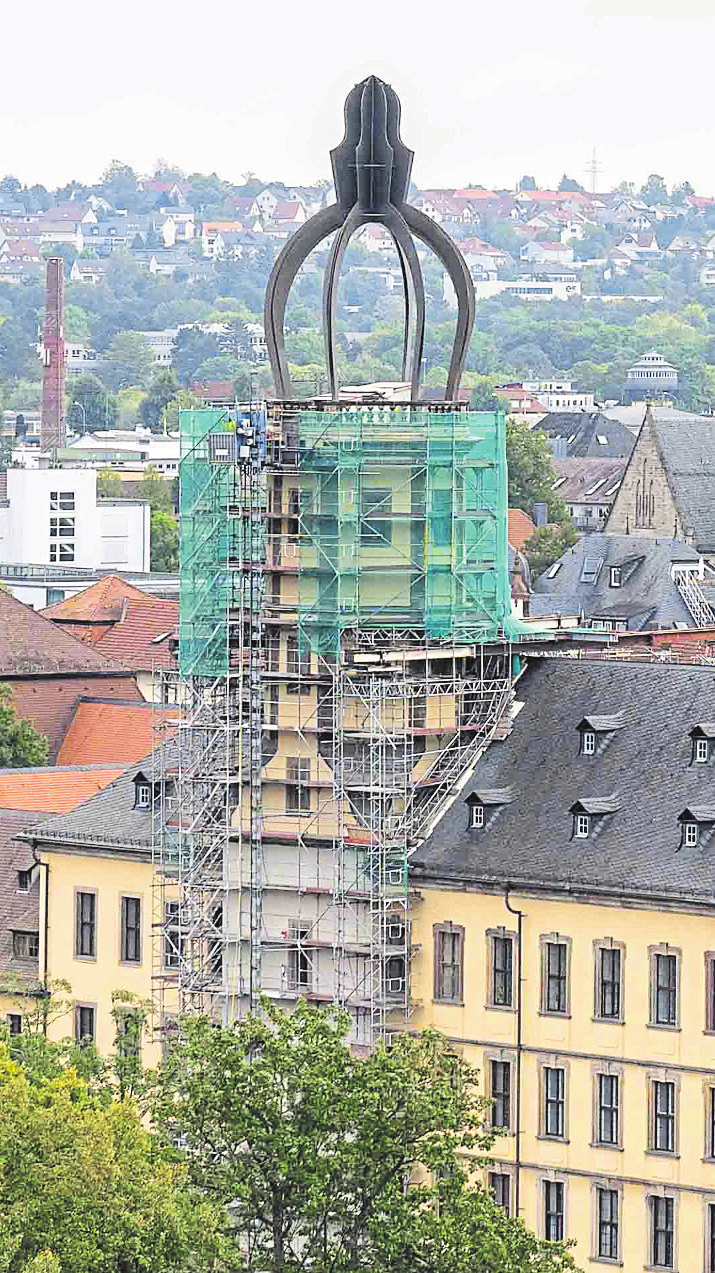 Die Turmhaube von Fulda. 