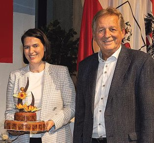 Barbara Thaler (WK Tirol) und Erwin Zangerl (AK Tirol) Fotos: Land Tirol/Die Fotografen