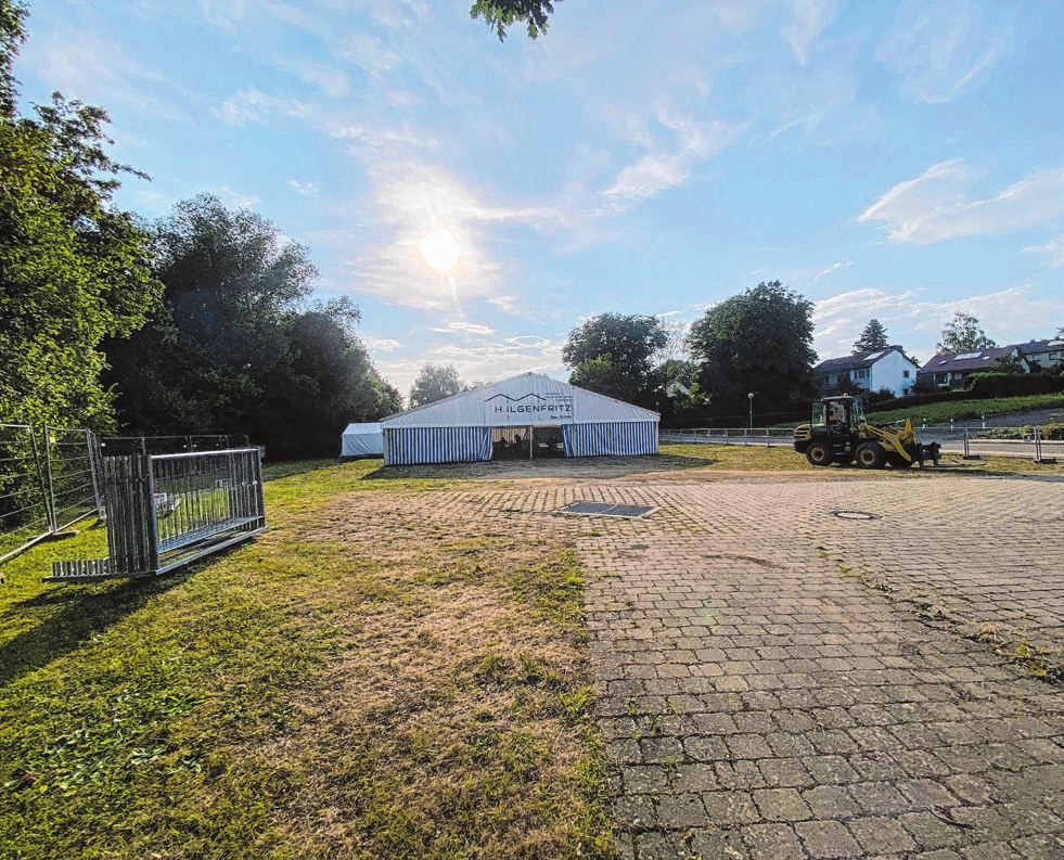 Den Walter-Bald-Platz darf die Feuerwehr für das Fest unentgeltlich nutzen - das hat der ehemalige Besitzer extra verfügt.