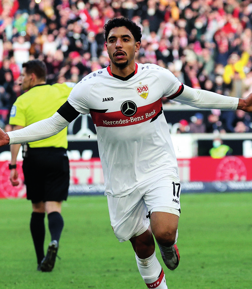 Klassenerhalt mit dem VfB: Wolfsburgs Omar Marmoush.