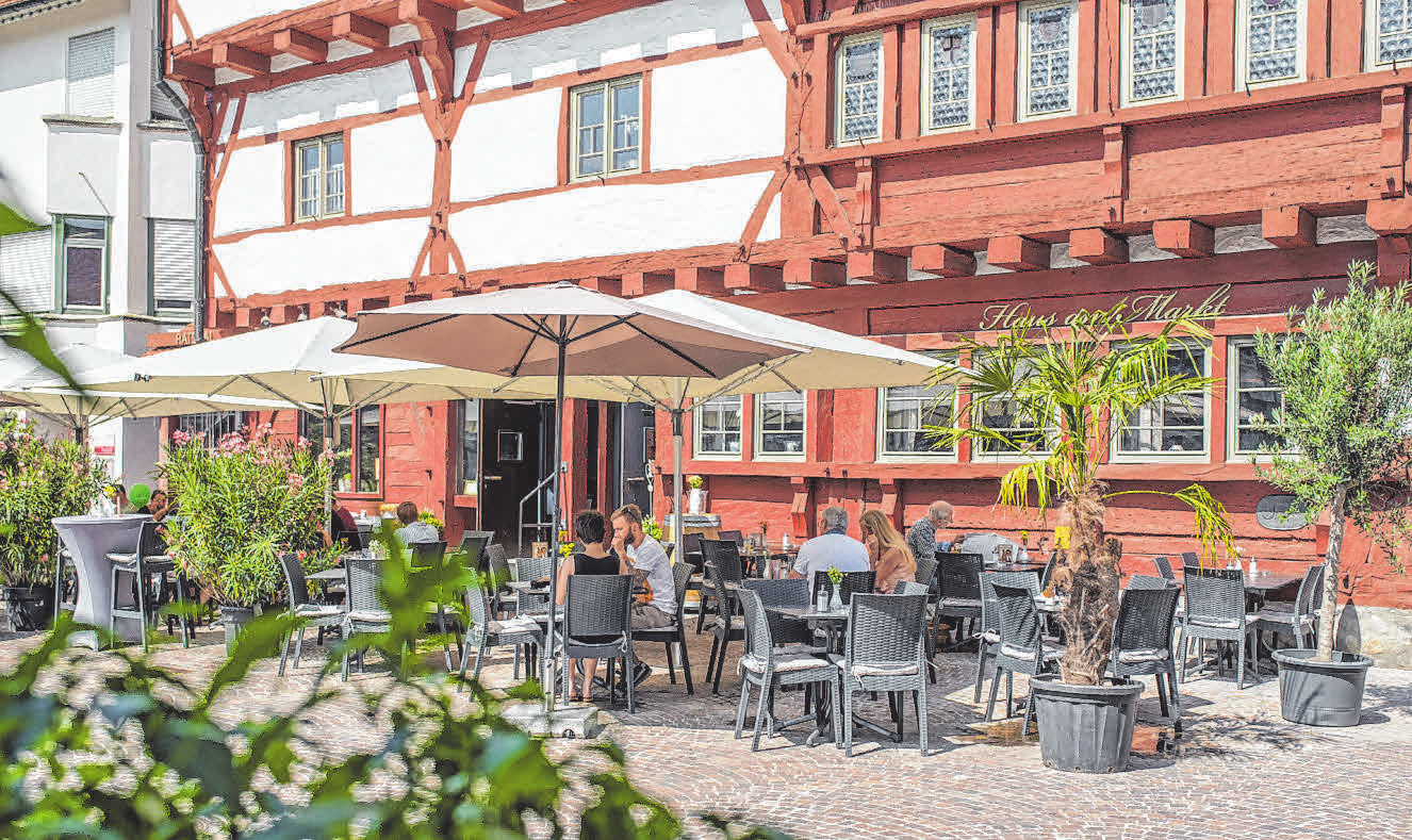 Das Restaurant Haus am Markt in Bad Saulgau: Am heutigen Samstag wird gefeiert!