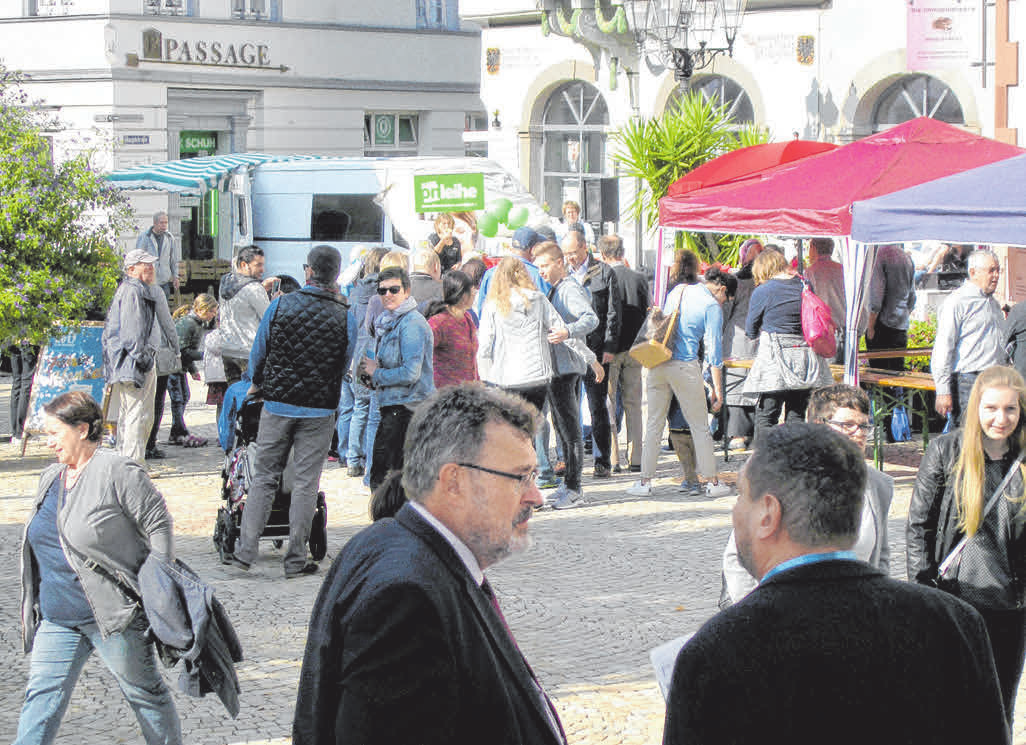 Die Neubürger treffen sich am Samstag auf dem Marktplatz.