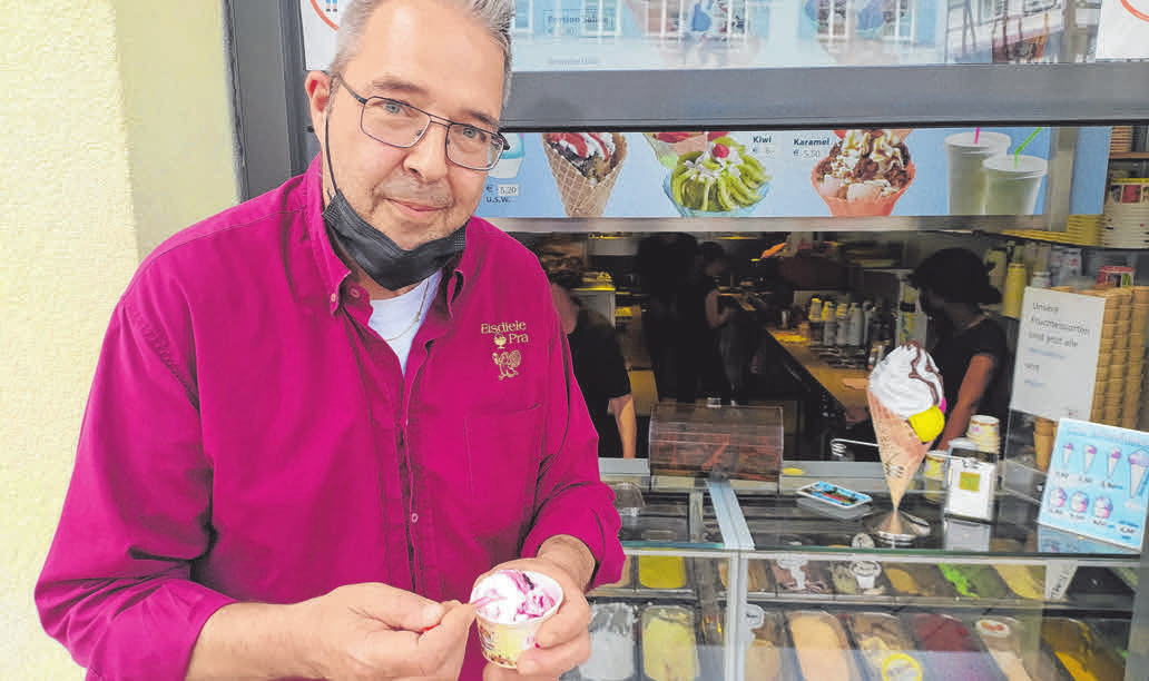 Italienische Eisdiele Pra in der Altstadt von Biberach: Bewährte Tradition