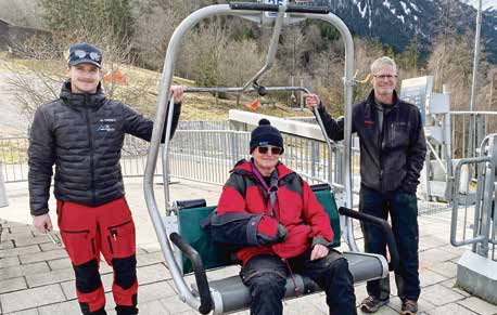 Georg Waller Senior mit Enkel Georg Waller (li.) und Sohn Georg Waller (re.)