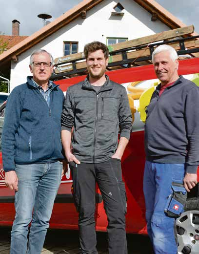 v.I.: Lothar Schneider, Thomas Köberle und Manfred Wolf