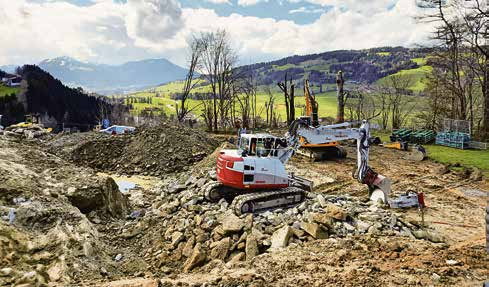 Aushubarbeiten Hochbehälter Neubau Fotos: Alois Moosbrugger