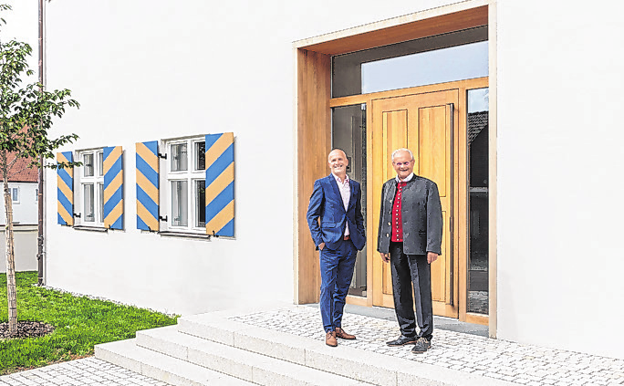 Bürgermeister Martin Hatzelmann mit Vorgänger Alfons Weber