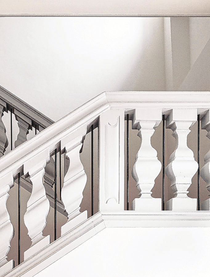 Detailaufnahme des Treppenhauses