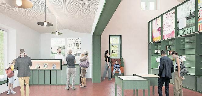Der neue Eingangsbereich. Visualisierung: Ernst Niklaus Fausch Partner AG