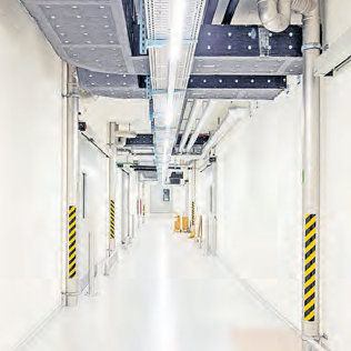 Zentraler Gang im Untergeschoss.