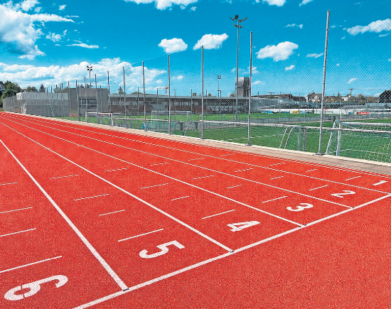 Die Leichtathletik verfügt ebenfalls eine neue, moderne Anlage.