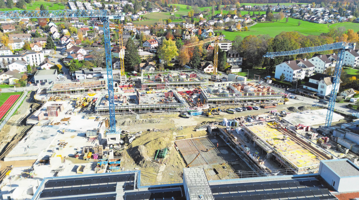 Die Bauarbeiten sind in vollem Gange (Stand: 4. November 2025). Bild: zvg