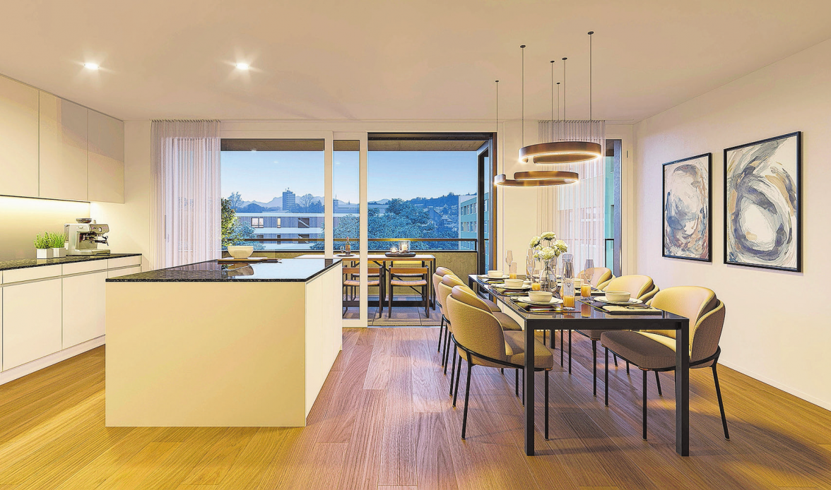 Letzte Wohnungen sind im «Weihermattpark» aktuell noch zu kaufen.