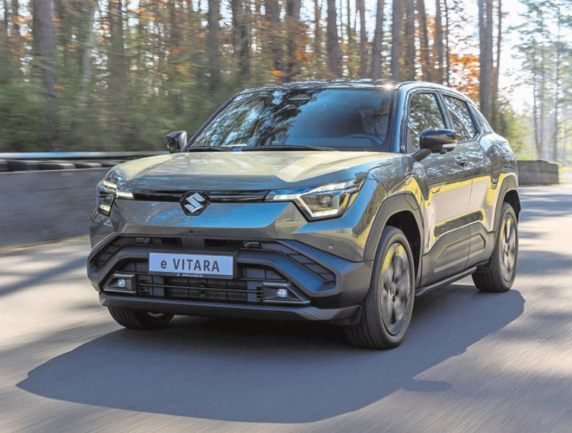 Der Suzuki eVitara kommt mit zwei E-Motoren - einer vorne, einer hinten.