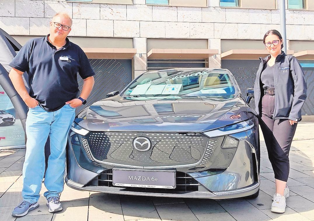 Funktionalität und Fahrkomfort: Ganz frisch auf dem Markt ist der Mazda 6e beim Autohaus Römhild.