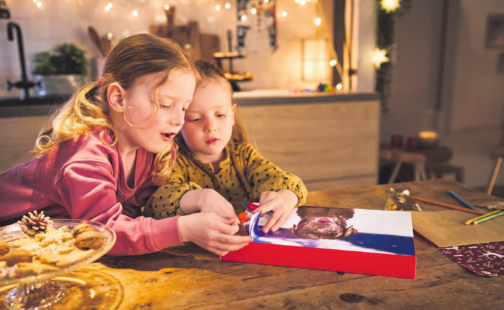 Vorfreude auf Weihnachten: Ein kreativ gestalteter Adventskalender verkürzt die Wartezeit bis zum Fest. 