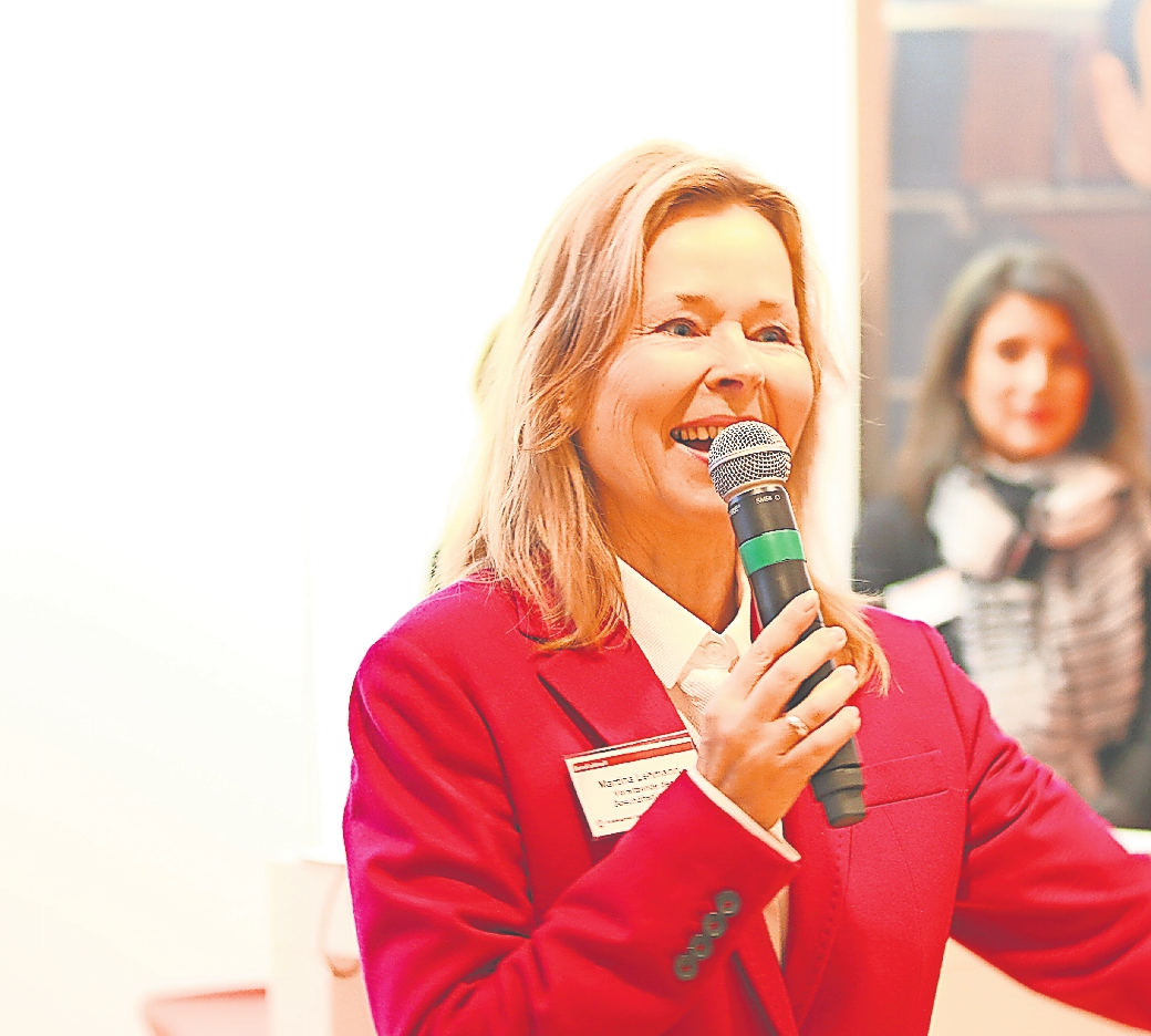 Martina Lehmann hofft, dass viele Kontakte und Ausbildungsverhältnisse zustande kommen. FOTO: STEFAN GAUSS