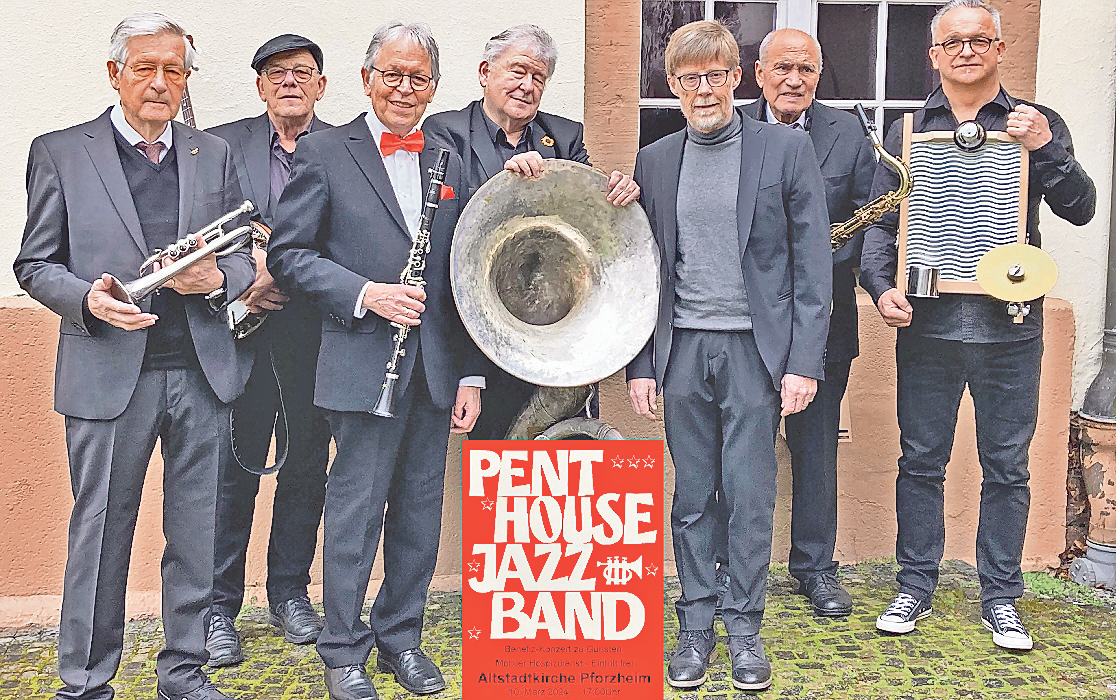 Die Penthouse Jazzband: nicht wegzudenken beim City-Sonntag. FOTOS: CITY MARKETING