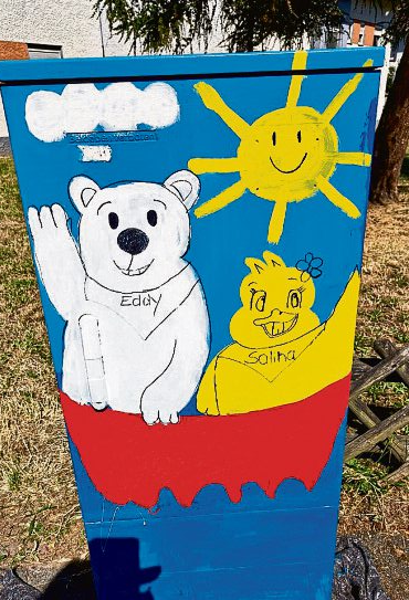 Kinder der Don-Bosco-Schule beteiligten sich mit eigenen Ideen an der kreativen Aktion. Foto: Don-Bosco-Schule Bad Kreuznach