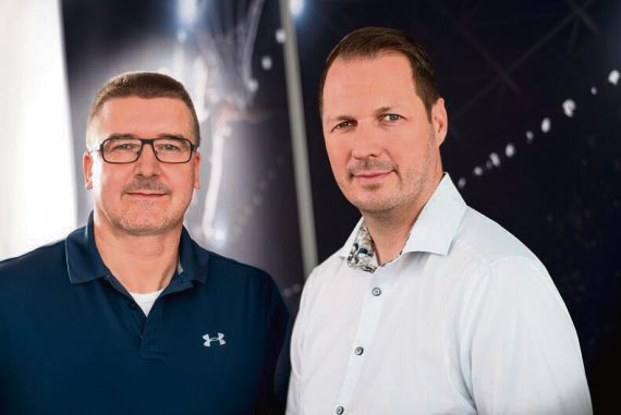 Die Geschäftsführer von Intersport Krumholz: Frank Bahr und Oliver Krumholz. Fotos: Intersport Krumholz