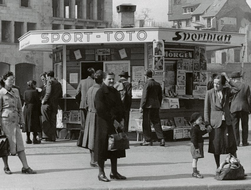 Einen der ersten Kioske, die Tippscheine verkauften fand man Anfang der 1950er Jahre in Ludwigshafen auf dem heutigen Berliner Platz.