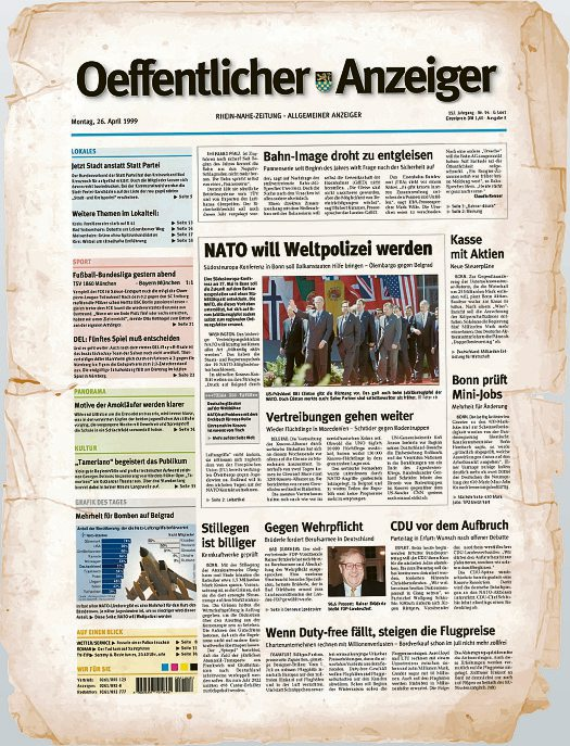 1999 | NATO will Weltpolizei werden