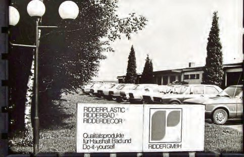 1976 in Singhofen, Umfirmierung von der RIDDER-Plastik in die RIDDER GmbH.