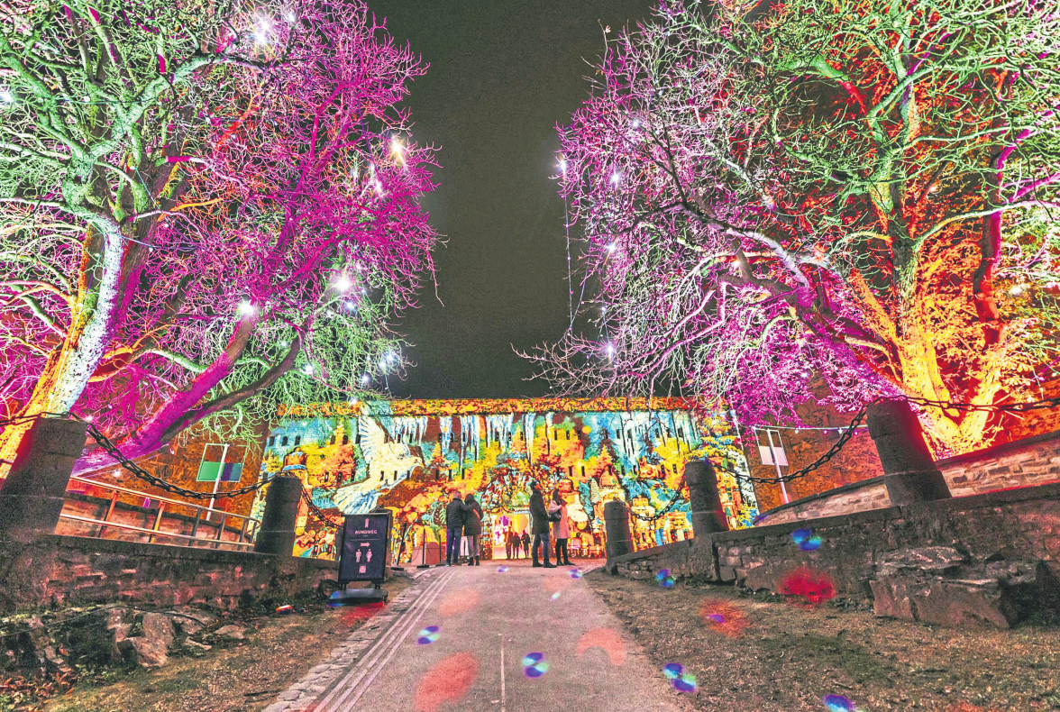 Illumination beim Christmas Garden auf der Festung Ehrenbreitstein in Koblenz. Foto: Nicolai Semrau / I-Motion GmbH Events & Communication