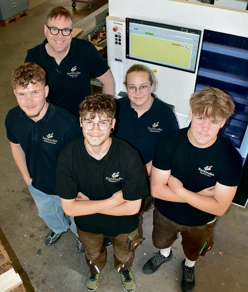 Stephan Kindler, Fabian Deutsch, Emilio Gampp, Leo Schick und Jana Gilles