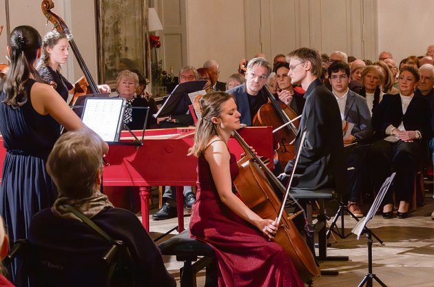 Konzertabend der Villa Musica im Festsaal des historischen Bahnhofs Foto: Helmut Reinelt
