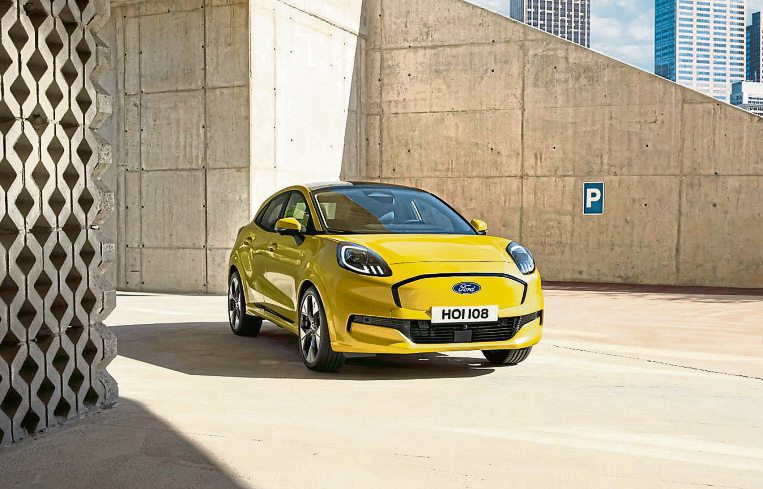 Der neue Ford Puma Gen-E: Die vollelektrische Variante des Crossover-Modells setzt mit markanter Front und kompakten Maßen auf City-Tauglichkeit. Foto: Ford