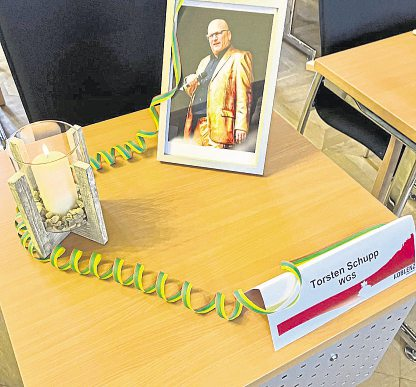 Gedenken an Torsten Schupp im Stadtrat Foto: Jan Lindner