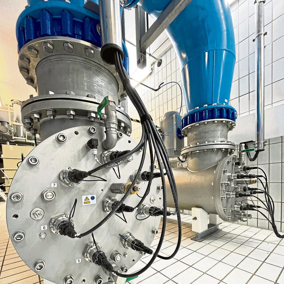 Moderner und energieeffizierter - die neue UV-Anlage zur Wasseraufbereitung im Wasserwerk Stromberger Straße. Fotos: Annemie Lamb