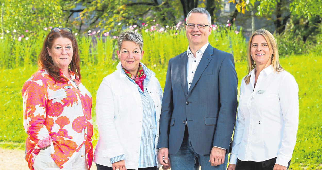 Das Team der Wirtschaftsförderung im Rhein-Lahn-Kreis v.l.: Jutta Schützdeller, Tanja Steeg, Andreas Minor, Nadine Hehner. Foto: Friedhelm Schierle