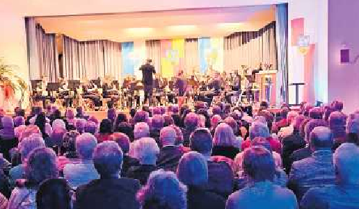 Die „BläserphilHARMONIE Dannstadt“ begeisterte das Publikum beim Neujahrsempfang. FOTO: VG DANNSTADT-SCHAUERHEIM/GRATIS