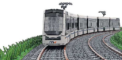 Die neue RNT-Rhein-Neckar-Tram als Modell. FOTO: WERST/GRATIS