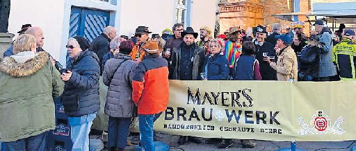Rege Beteiligung ist auch in diesem Jahr sicher. Werden die Fasnachter Mayer's Brauwerk erobern? FOTO: CLAUDIA MATHEIS
