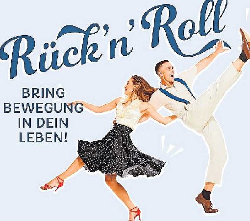 Das Motiv zum Tag der Rückengesundheit 2026 steht im Zeichen des Tanzens. FOTO: AGR E.V/GRATIS