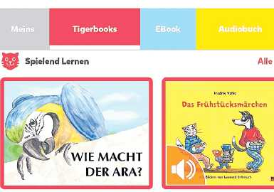 Spaß und Förderung: Mit der tigerbooks-App werden Kinder ans Lesen herangeführt. FOTO: KÜHNER