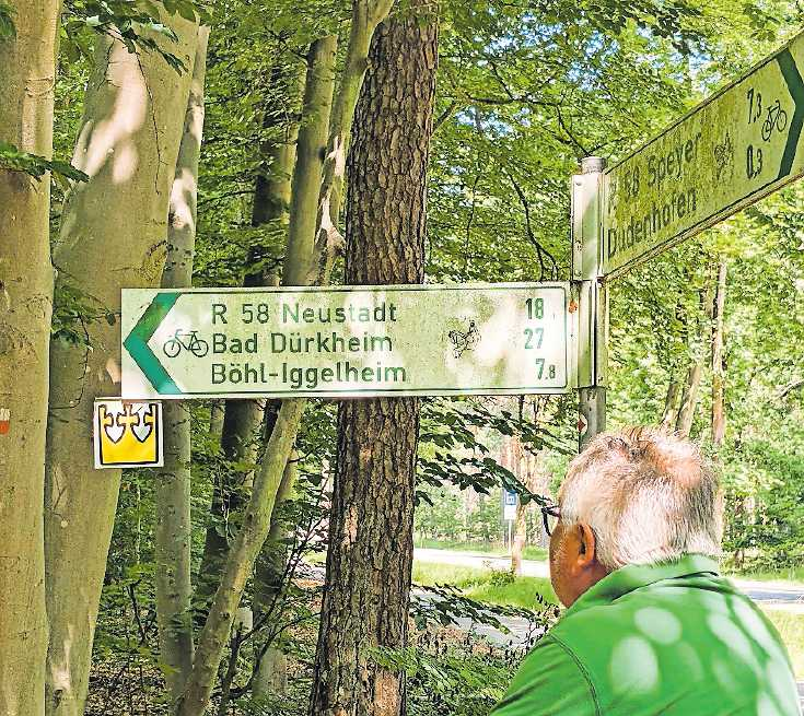 Gut sichtbar: Die Ausschilderung des R58 leitet auf den richtigen Weg. FOTO: KÜHNER