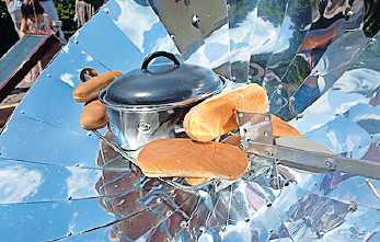 Am Solartag: Sogar Kochen ist möglich. | Foto: Uli Diehl/oho