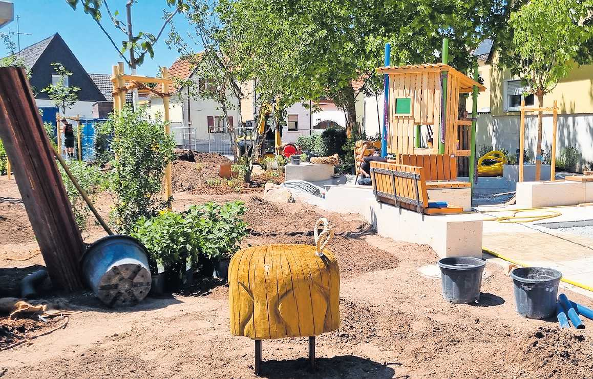 Kreativ gestaltet wurde der neue Schwanenplatz. FOTO: CHRISTINE KRAUS