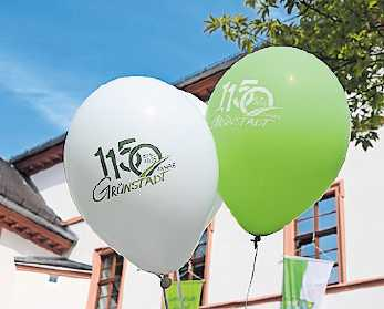 Das Stadtjubiläum „1150 Jahre Grünstadt“ wird thematisch ins Weinfest-Programm eingebunden. Foto: Stadt/oho