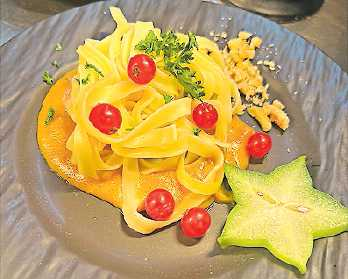 Heißgeliebt: Pasta, hier mit Walnussmousse. | Foto: Hauensteiner Hof