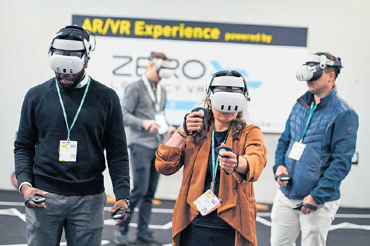 Auf der „LEARNTEC“. FOTO: MESSE KARLSRUHE/JANNIK HAMMES