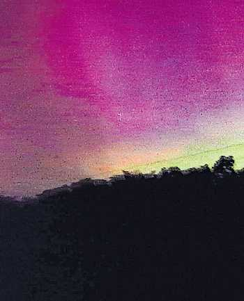 Polarlichter am Abendhimmel. FOTO: DAHE
