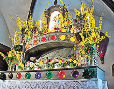 Das Heilige Grab in der Halleiner Peterskapelle aus dem frühen 20. Jahrhundert. BILD: SN/MICHAEL NEUREITER