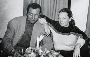 Hans Hauser und Virginia Hill-Hauser im März 1950 in ihren Flitterwochen. BILD: SN/FAMILIE HAUSER