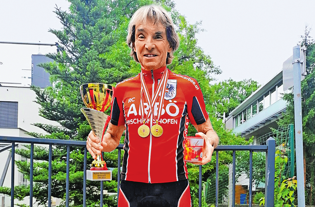 Auch mit 73 Jahren ist Kurt Pitterka als Radfahrer erfolgreich.